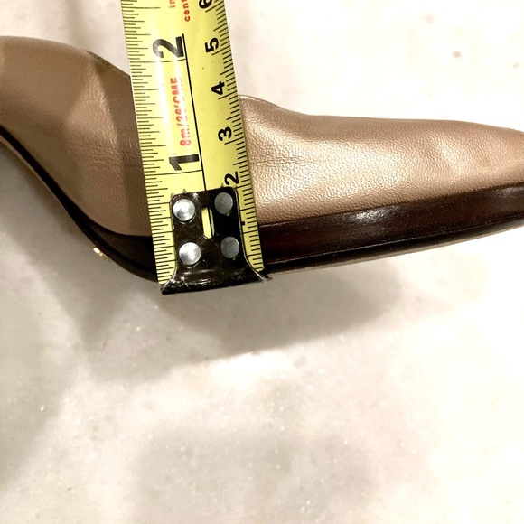 Cole Haan Nike Air Carma slingback pump high heel nude shoes, champagne / blush - Picture 7 of 8